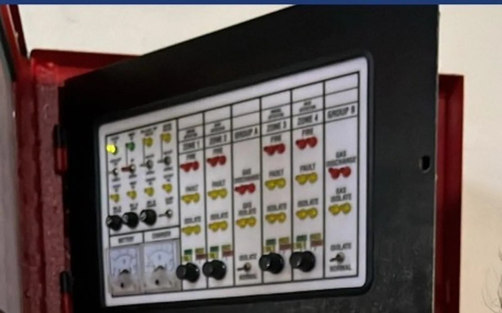 Addressable fire alarm and CO2 / FM200 extinguishing control panel installed by HAZS